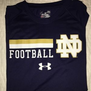 Heat Gear Notre Dame Large Football T-shirt